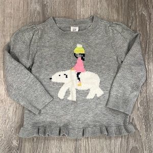 GAP kids polar bear sweater